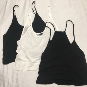 Lot of 3 brandy tanks